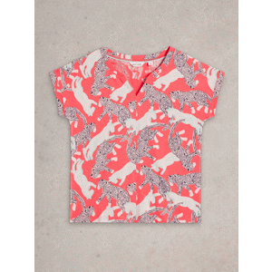 White Stuff Nelly Notch Neck Short Sleeve Tee